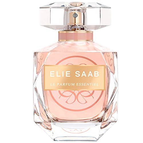 Elie Saab Le Parfum Essentiel Eau de Parfum bottle with elegant design, showcasing its luxurious fragrance for women.